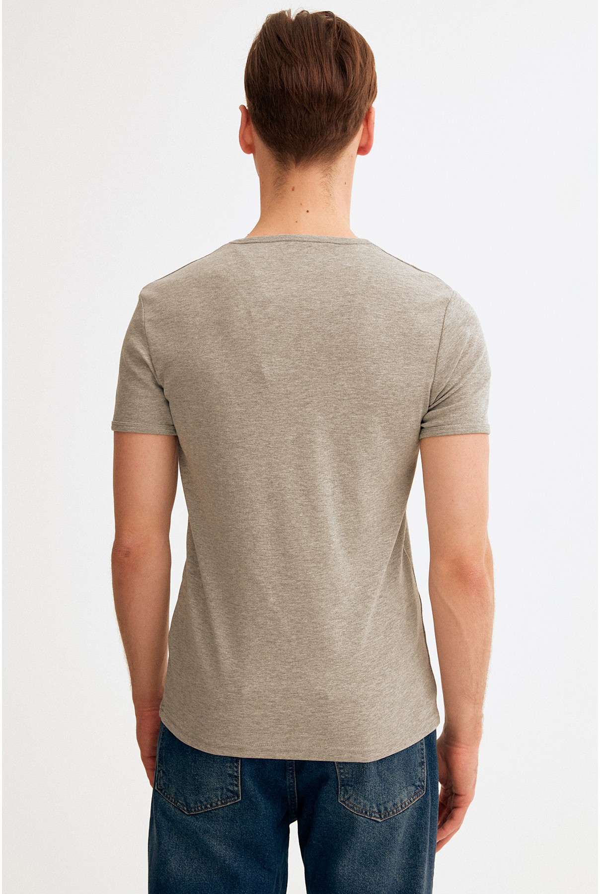 Plain gray T-shirt