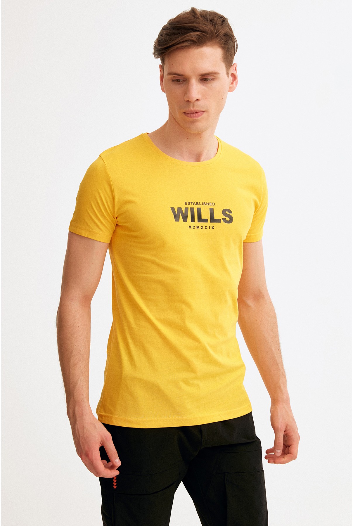 yellow T-shirt