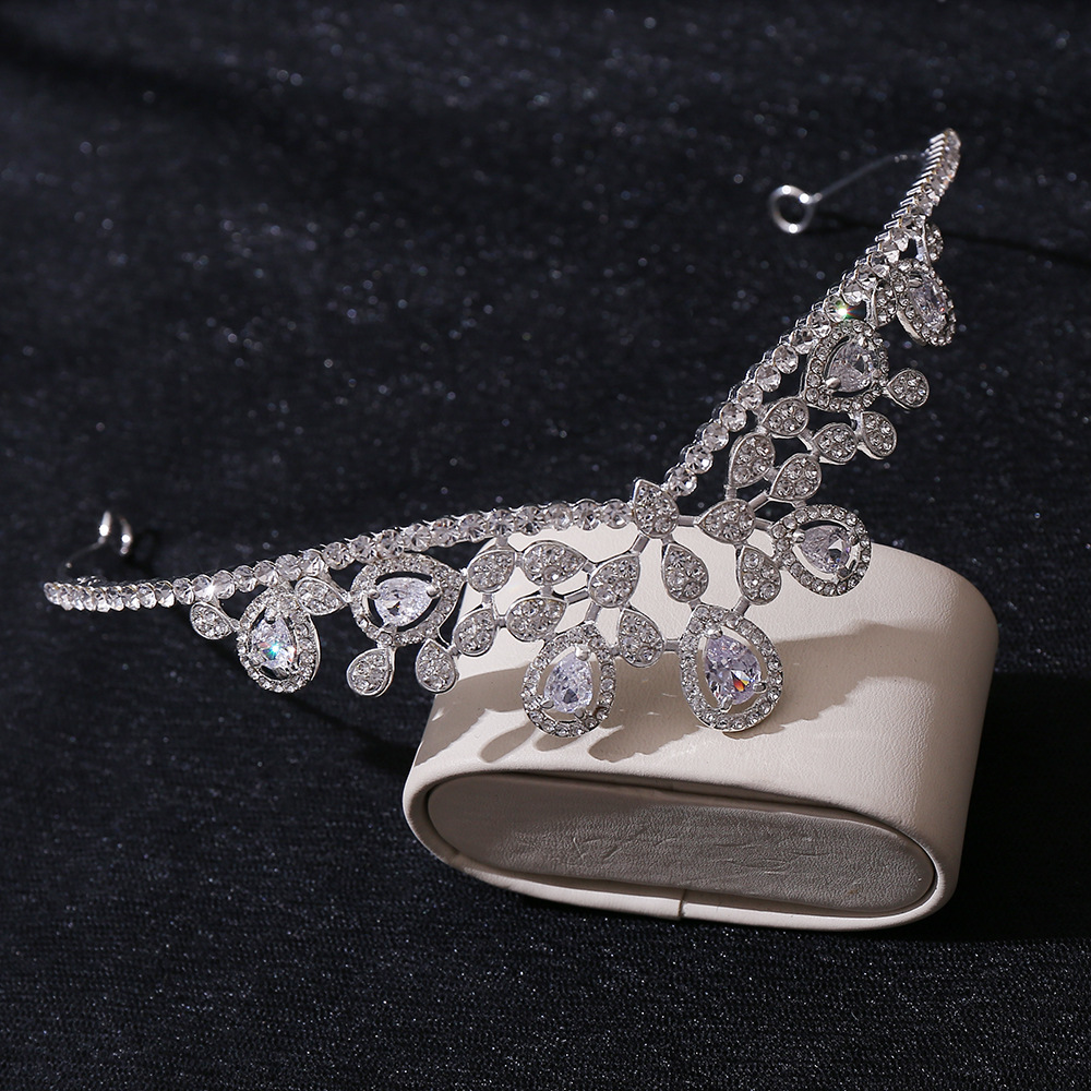 Silver bridal crown