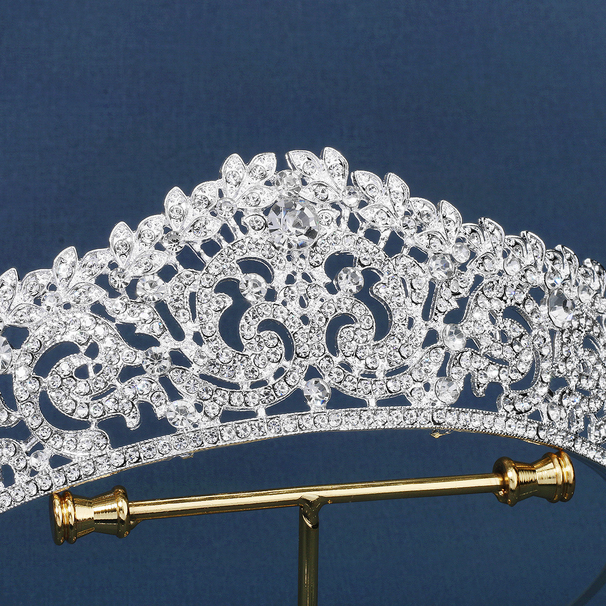 Shiny silver women's crown