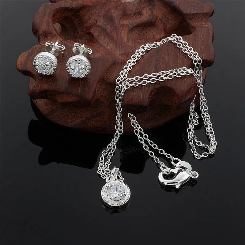 Four-piece silver accessory set