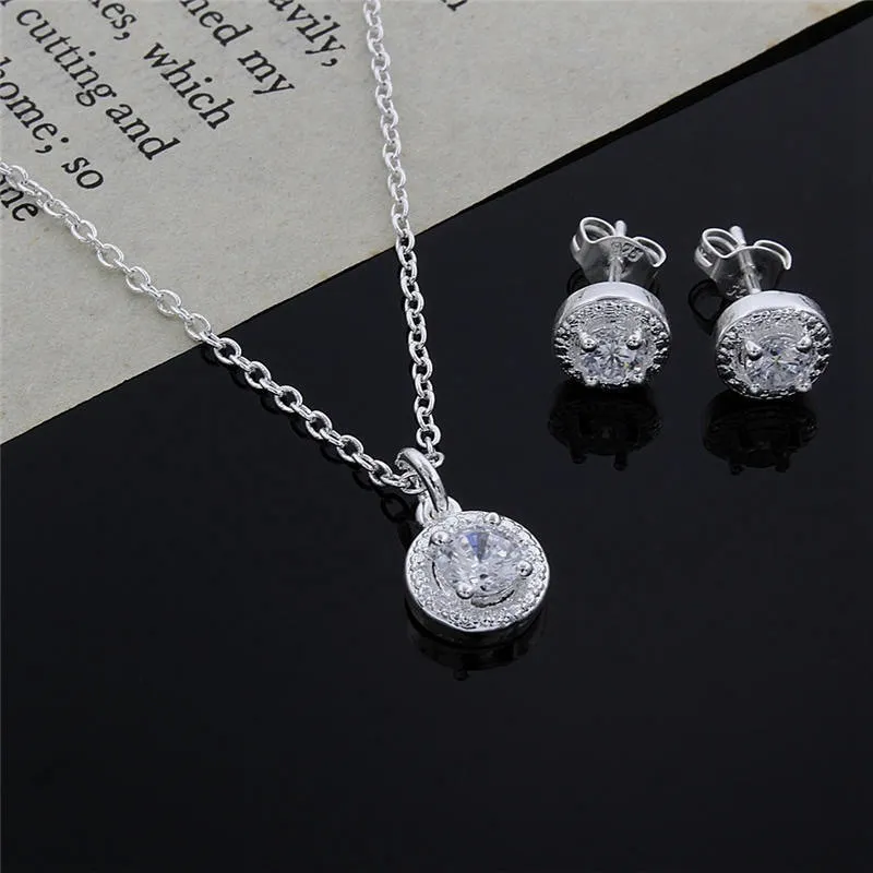 Four-piece silver accessory set