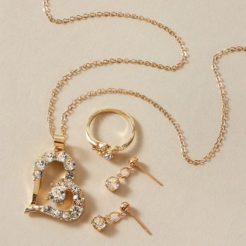 A set of gold studded accessories
