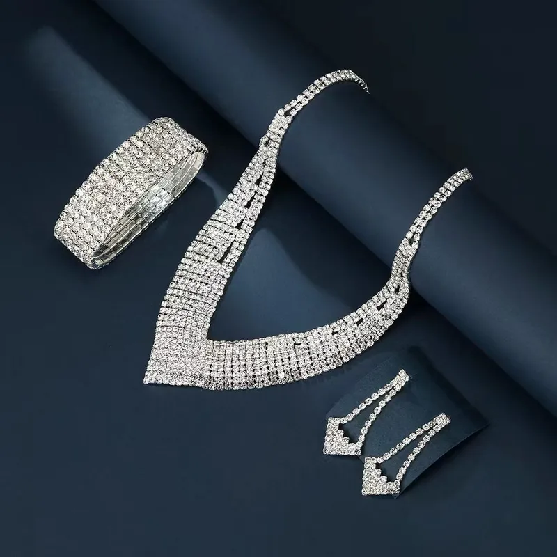 Formal silver accessory set