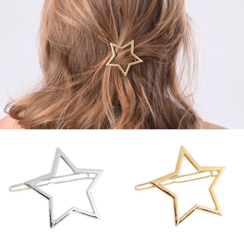 Star hair clips 2 pieces
