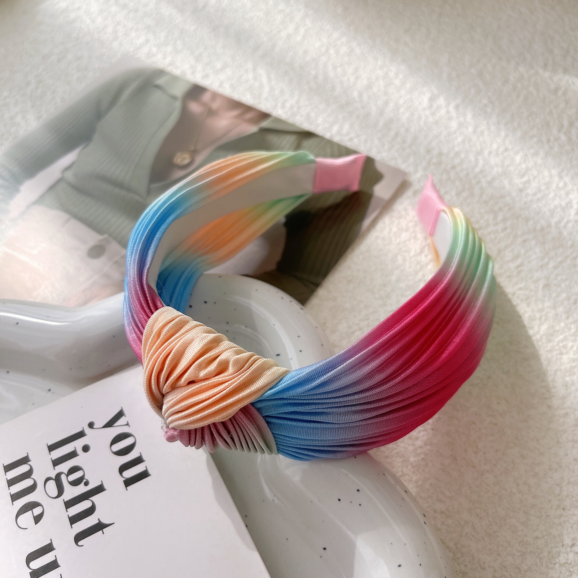Colorful fabric hairband