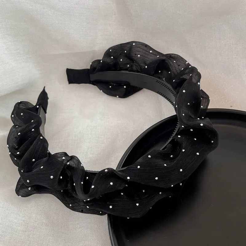 Black fabric hairband
