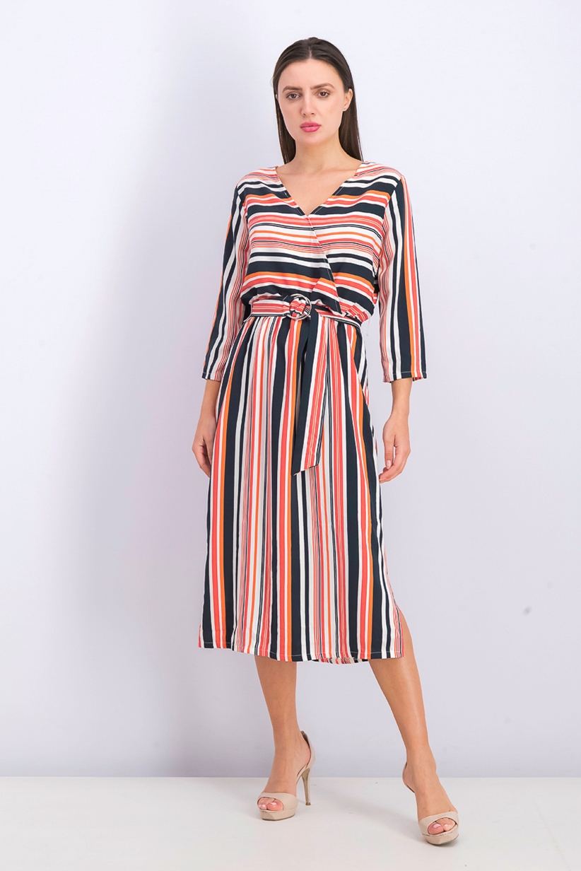 Women's Stripe Midi Dress