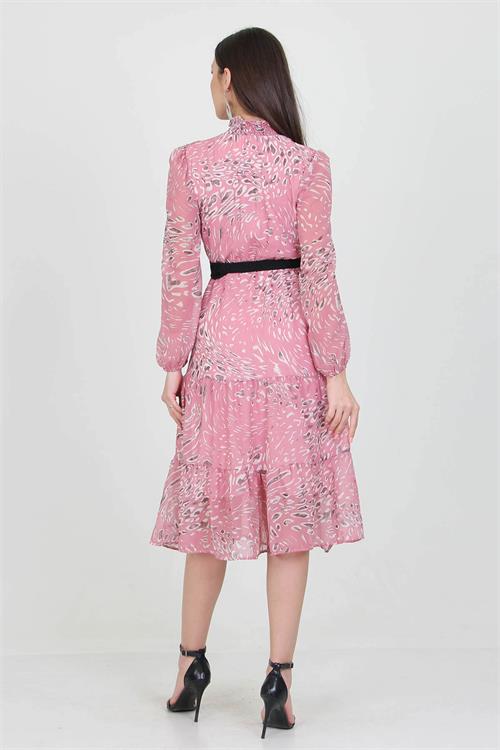  pink midi dress
