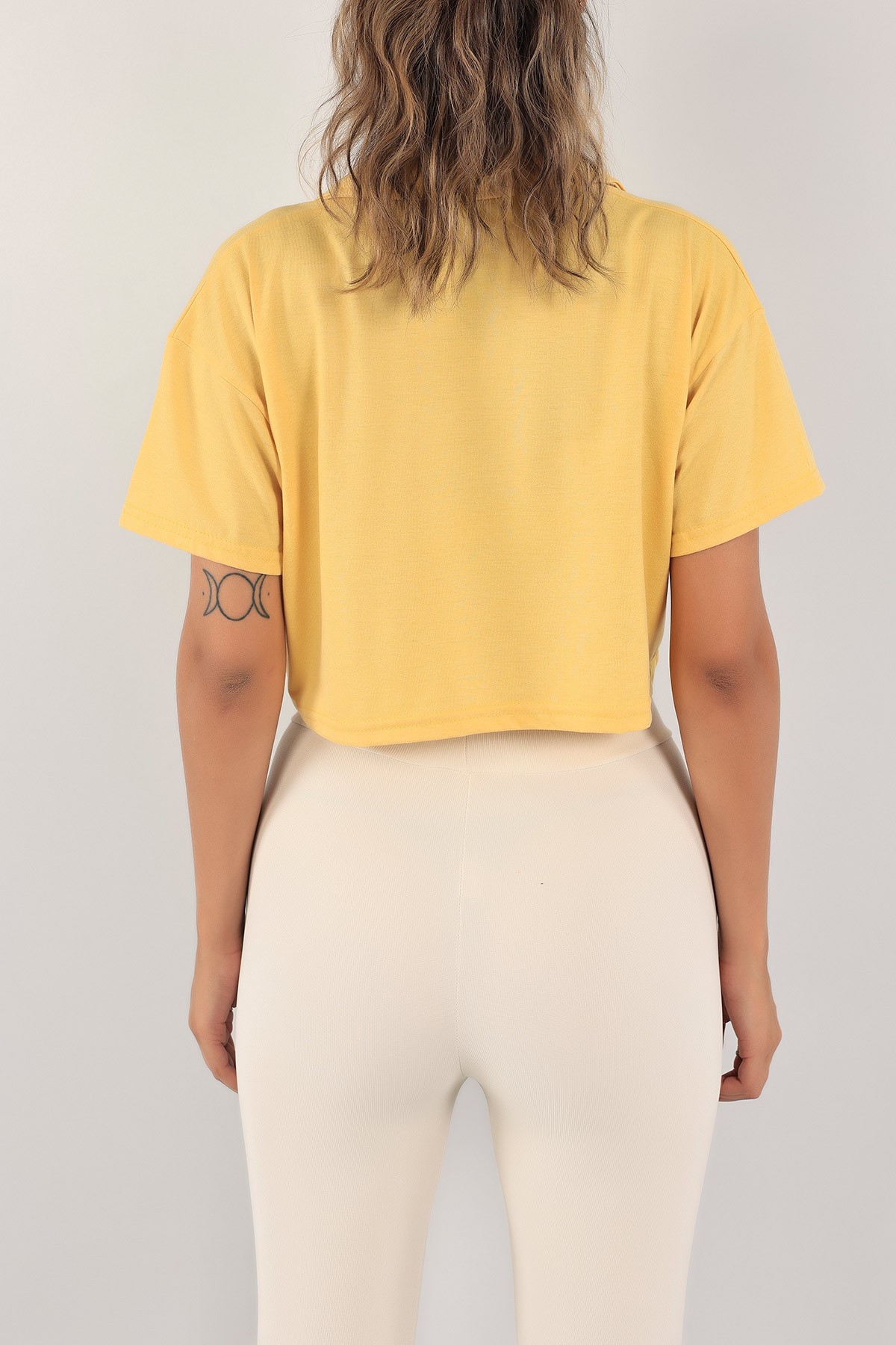 yellow Short blouse
