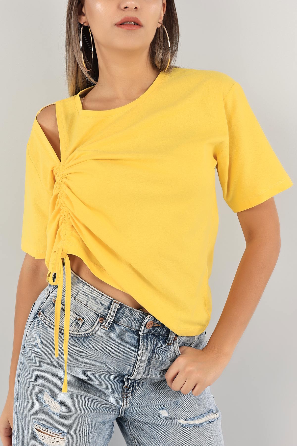 Women's yellow blouse