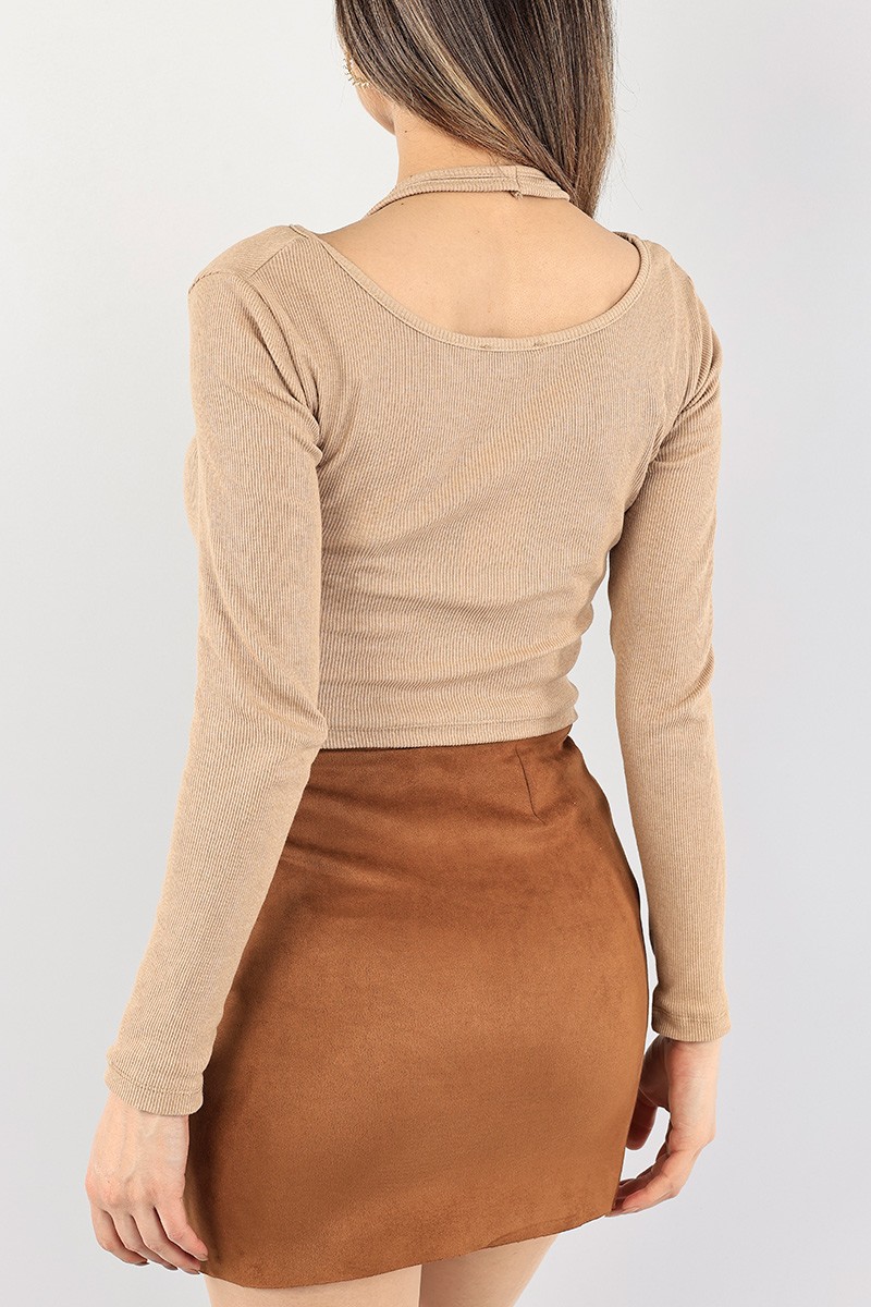 Women's brown blouse