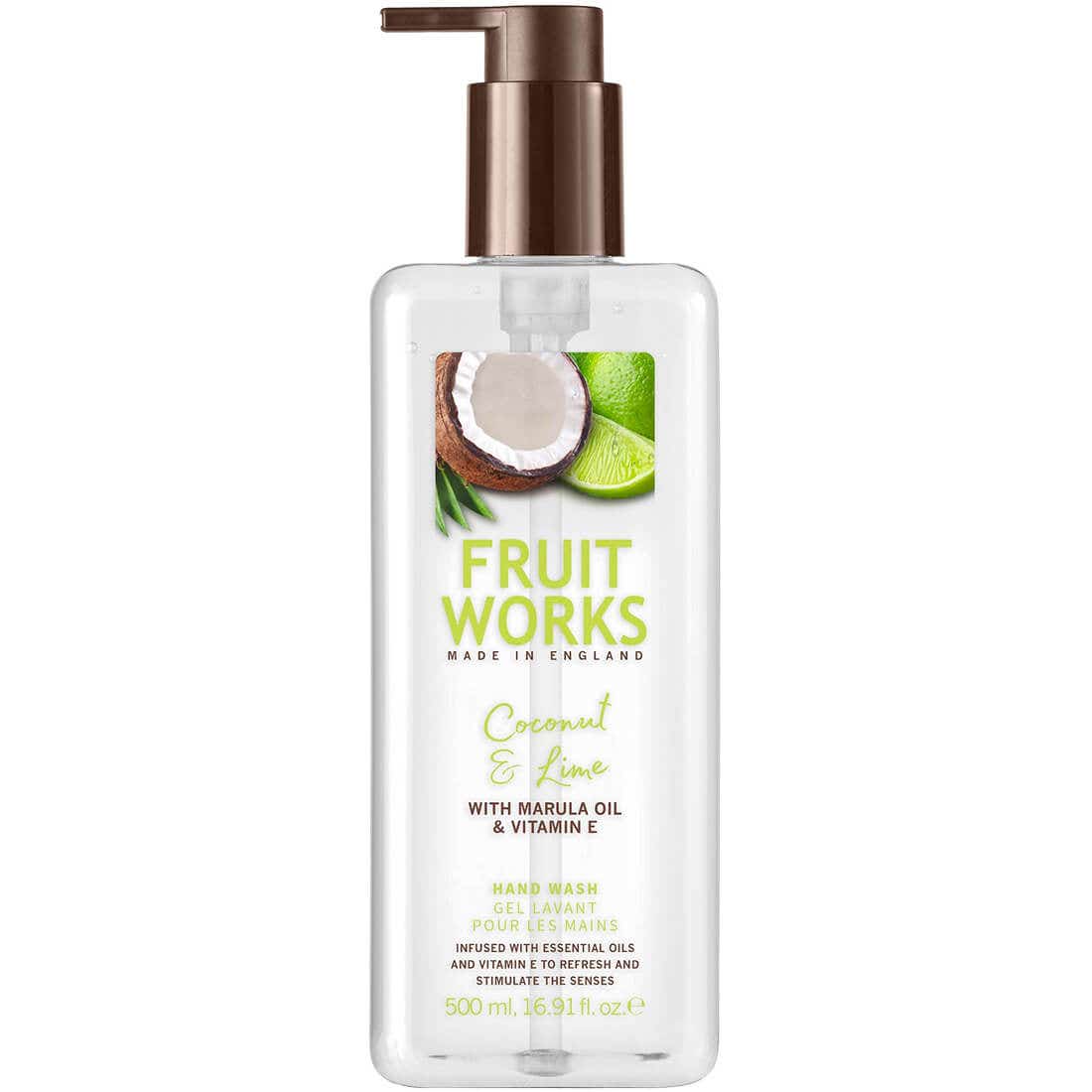 Fruitworks coconut liquid hand soap 500ml