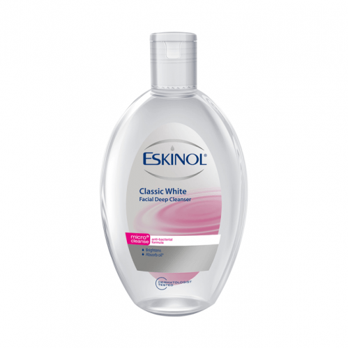 Eskinol Facial Deep Cleanser Classic White - 225ml