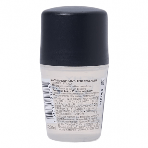 Vichy Homme 48H Anti-Perspirant Anti-Stains Deodorant For Men - 50ml