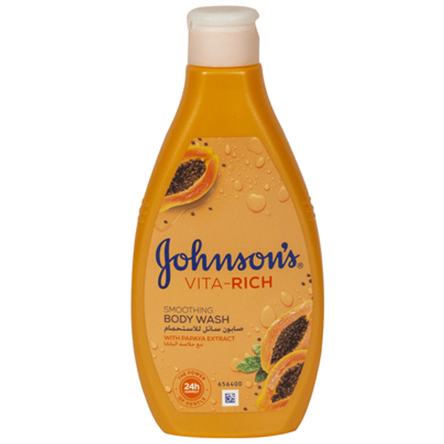 Johnsons Vita Rich Smoothing Body Wash With Papaya Extract - 250ml