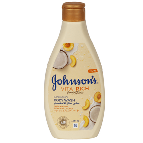 Johnsons Vita Rich Smoothies Body Wash With Yogurt and Peach and Coconut - 250ml