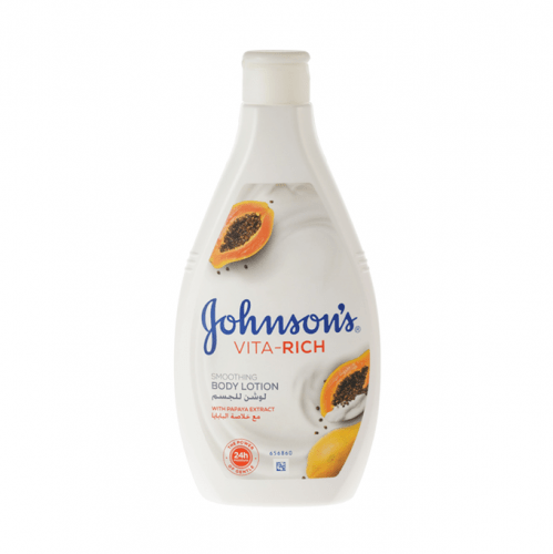 Johnsons Vita Rich Smoothing Body Lotion With Papaya Extract - 400ml