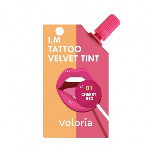 Voloria Im Tattoo Velvet Tint- 01 Cherry Red