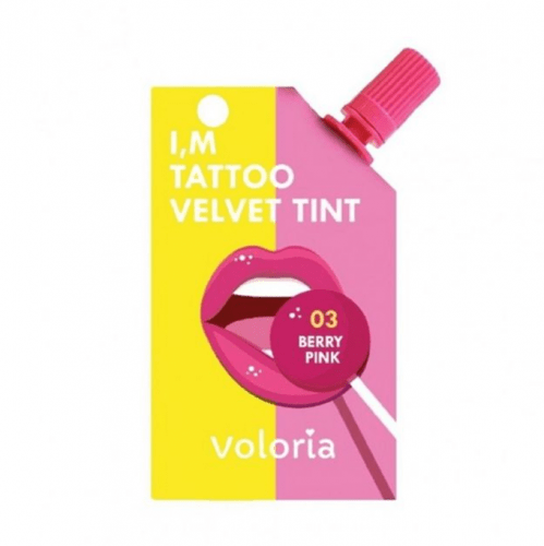 Voloria Im Tattoo Velvet Tint- 03 Berry Pink