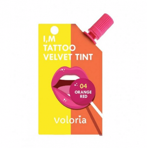 Voloria Im Tattoo Velvet Tint- 04 Orange Red