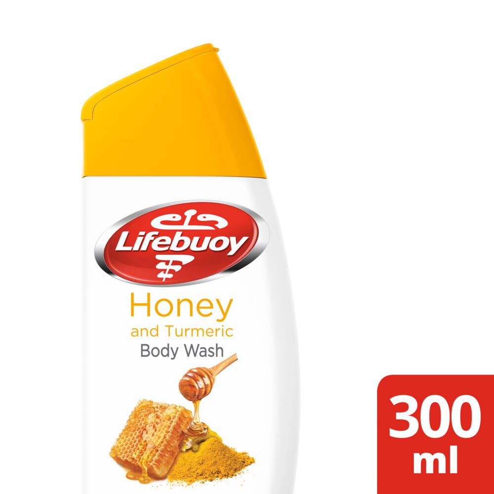 Lifebuoy Body Wash Honey & Turmeric 300 ml+Loofah
