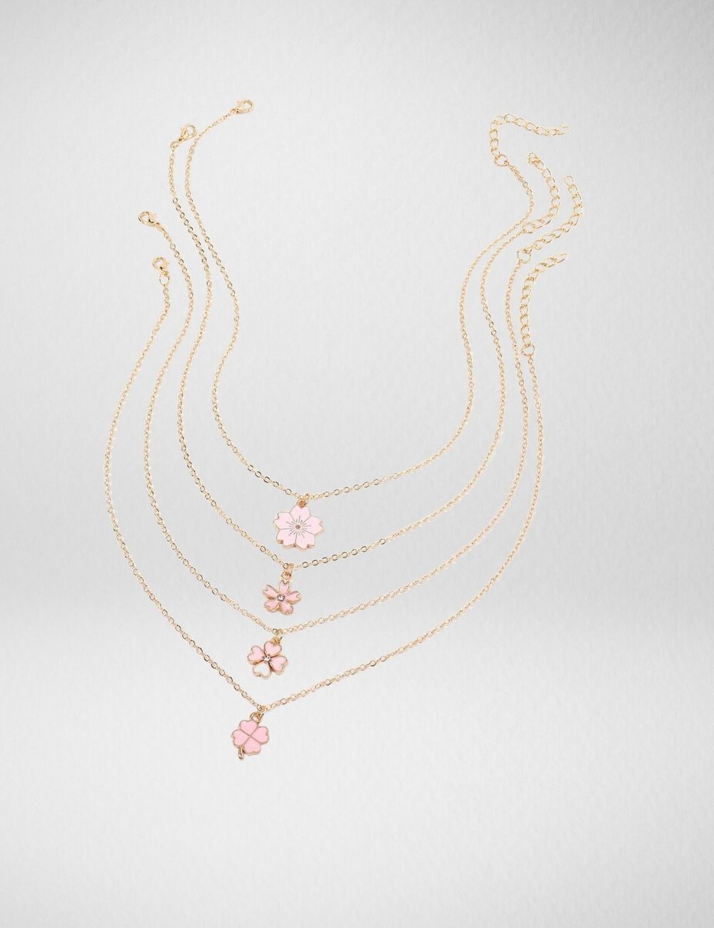 4pcs flower necklaces