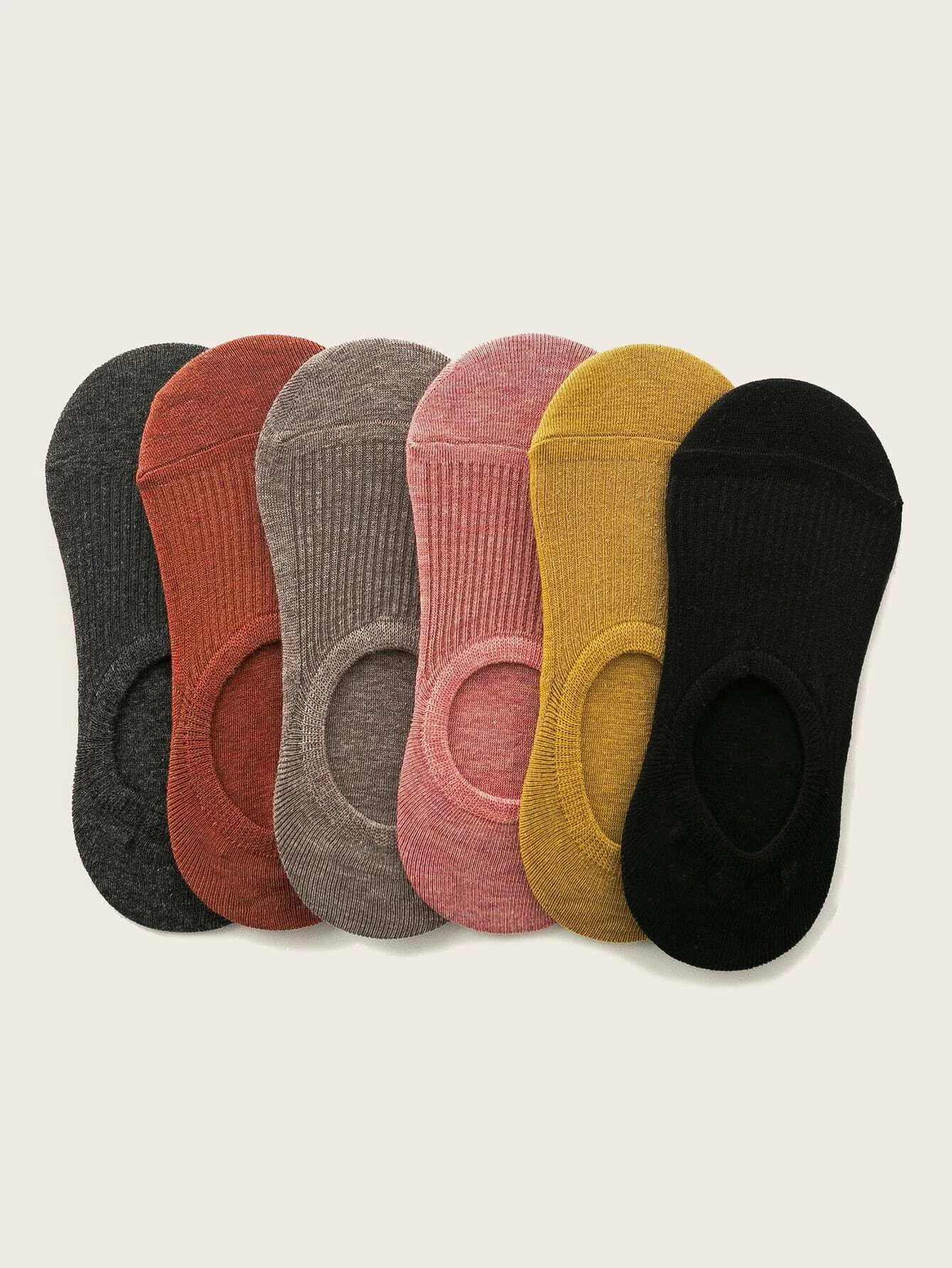 6 pairs colored socks