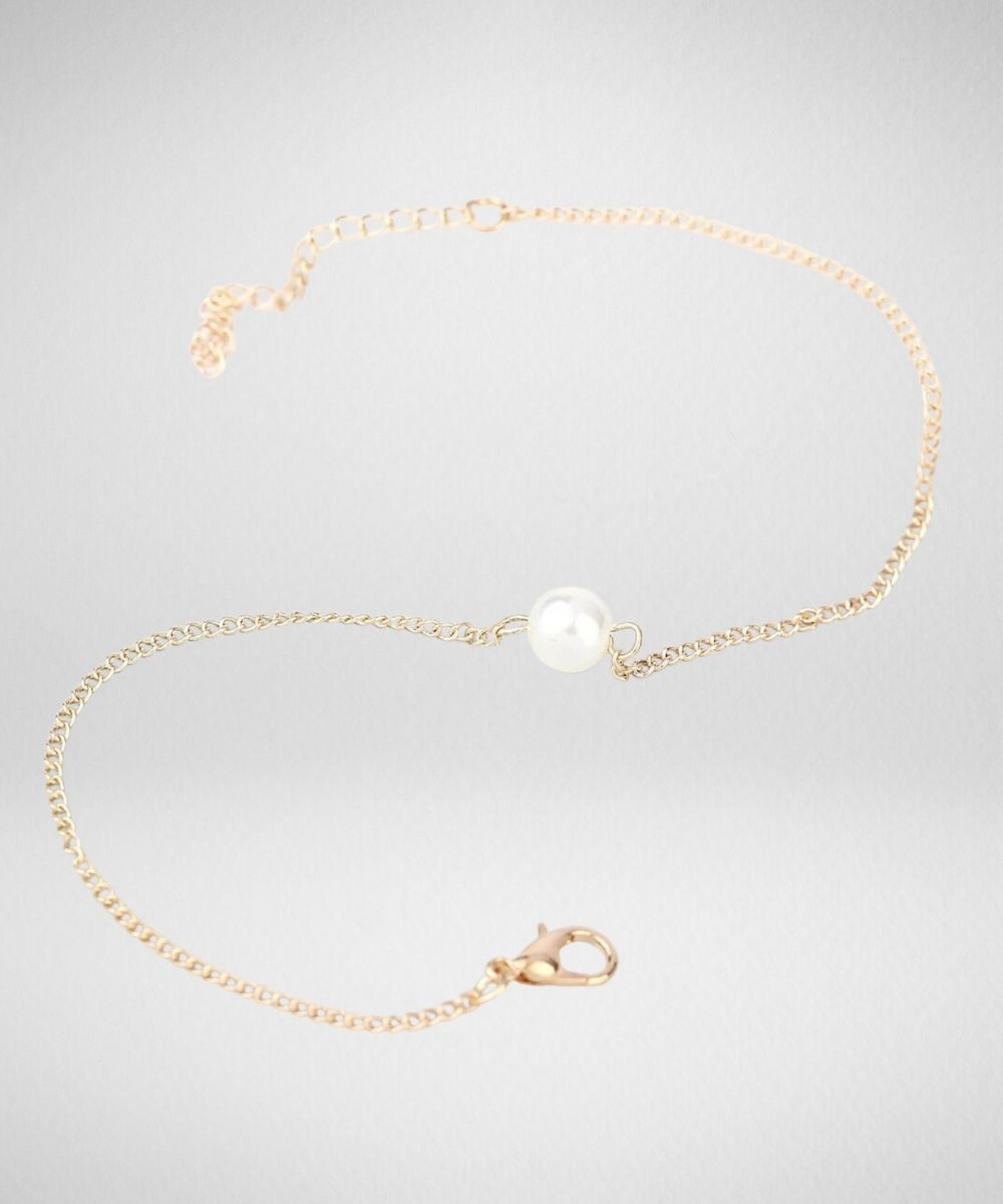 Pearl style anklet