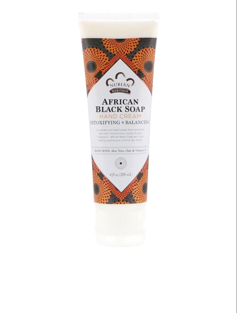 Nubian Heritage, Hand Cream, African Black Soap, 4 fl oz (118 ml)