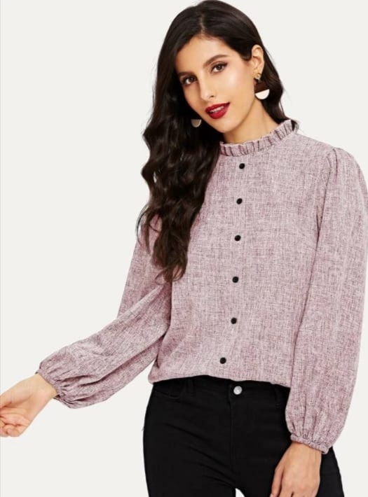 Buttoned front blouse