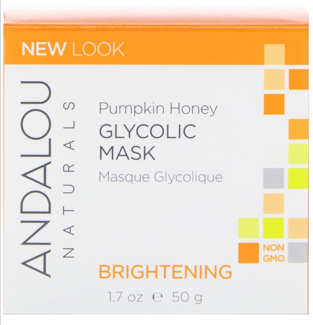 Andalou Naturals, Glycolic Mask, Pumpkin Honey, Brightening, 1.7 oz (50 g)