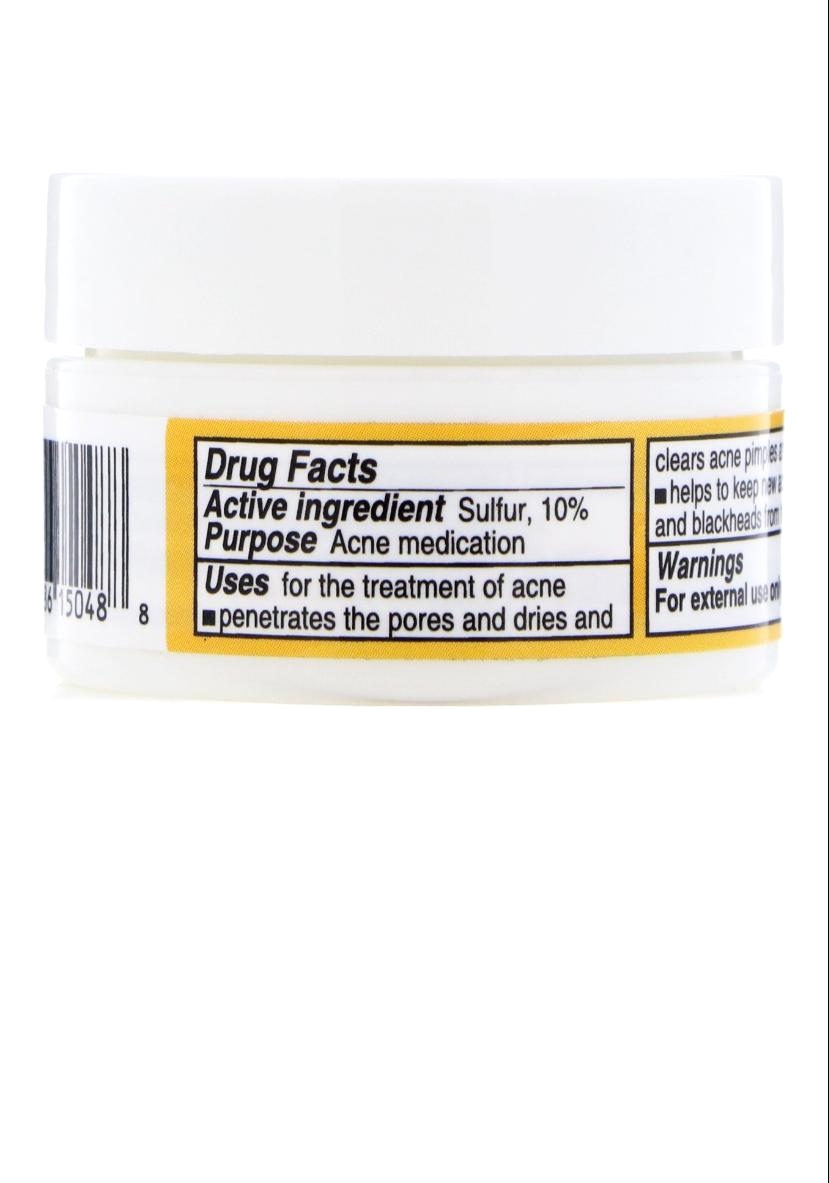 De La Cruz, Sulfur Ointment, Acne Medication, Maximum Strength, 0.21 oz (6 g)