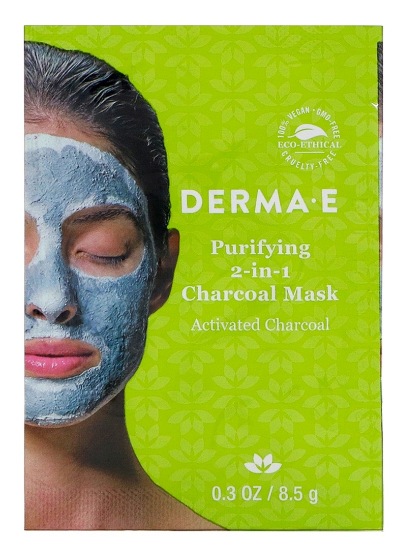 Derma E, Purifying 2-in-1 Charcoal Mask, 0.3 oz (8.5 g)
