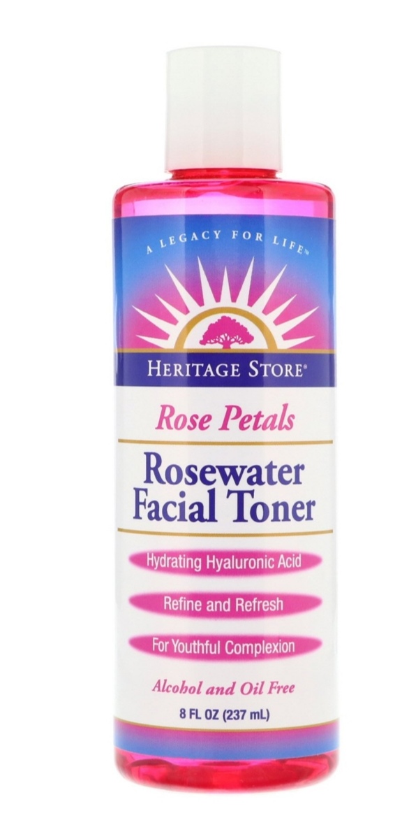 Heritage Store, Rosewater Facial Toner, Rose Petals, 8 fl oz (237 ml)